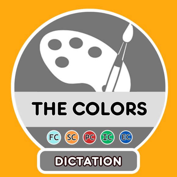 Colors (words) - Dictation - French Circles