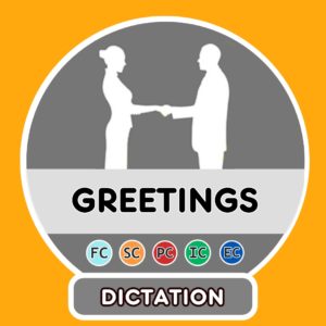 French greetings dictation practice