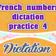 French numbers dictation practice 4