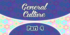 7 Questions de culture générale – partie 4