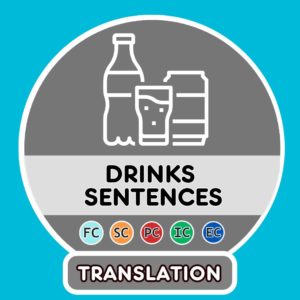 French drinks translation sentences