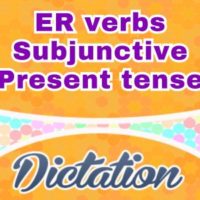 Sentences ER verbs Subjonctif Présent dictation