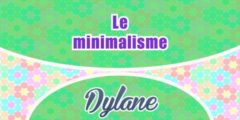 Le minimalisme – Dylane