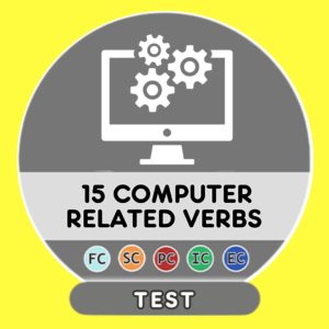 15 computer related verbs French Test