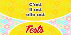 C’est – Il est – elle est Test