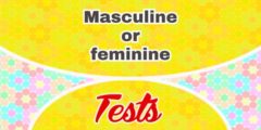 Masculine or feminine – Test