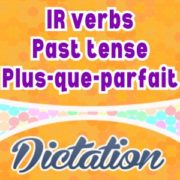 IR verbs plus-que-parfait dictation